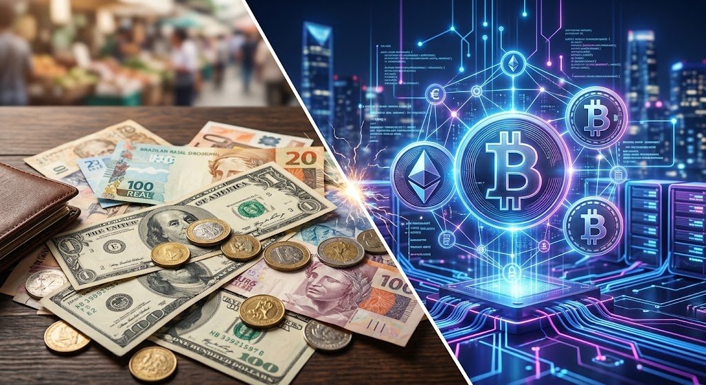 A Evolução do Dinheiro: Do Dinheiro Estatal às Moedas Digitais sem Lastro